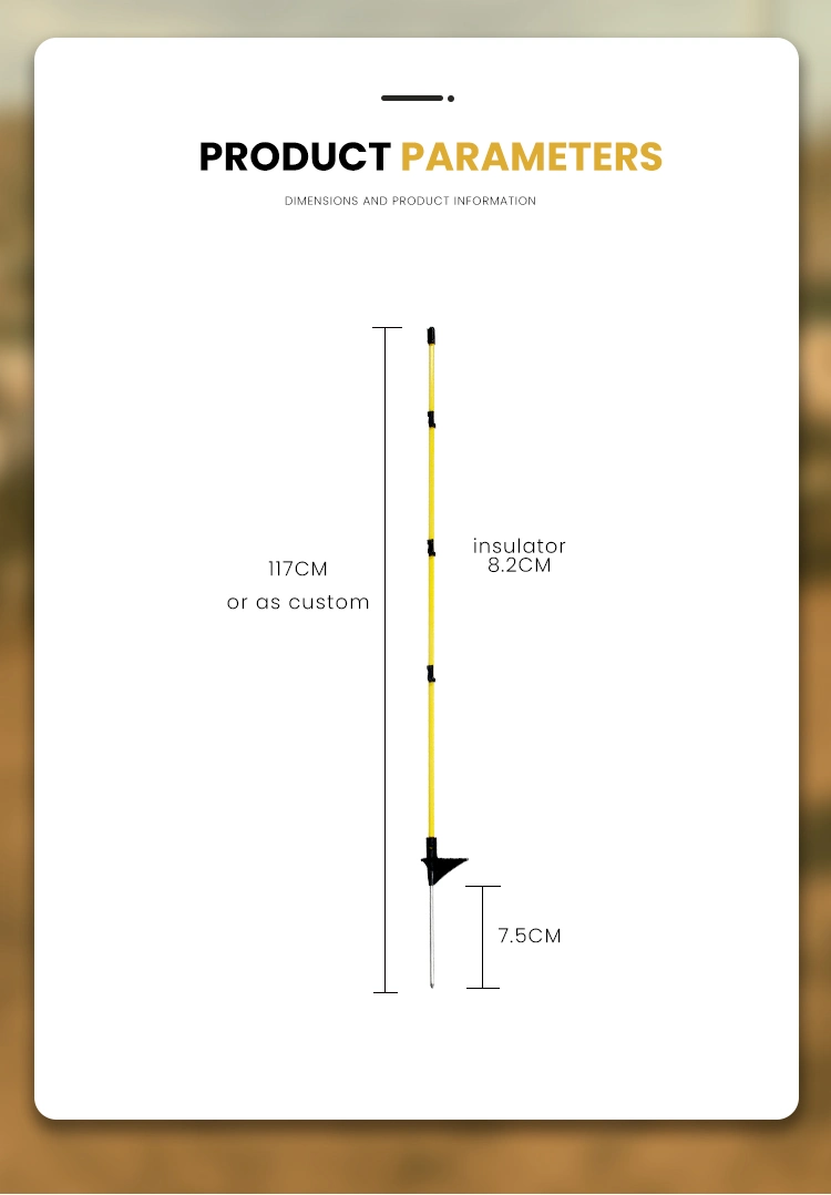 Plastic Post Step-in Fiberglass Electric Fence Post