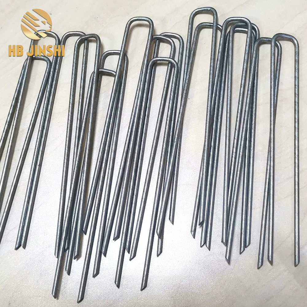 Wholesale Galvanized PVC Powder Coating U Shaped/ U Pin Garden Plant Support Stakes & Metal Ground Stakes