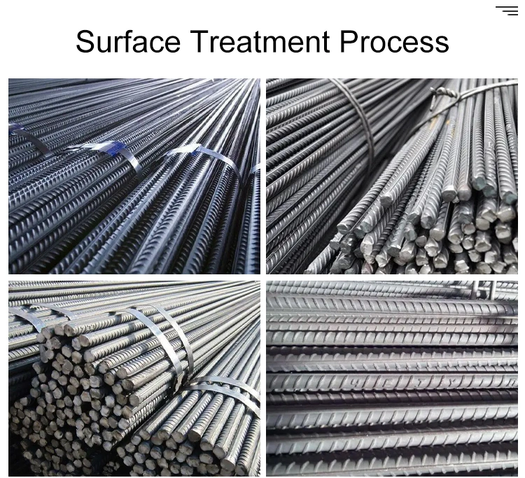 Carbon Fiber Steel Rebar Price Per Ton 6mm 9mm 12mm Deformed Bar Iron Barreinforcement Bar Cheap Tmt Steel Rebar