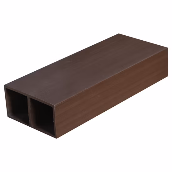 Tube carré creux composé en plastique en bois de WPC pour le panneau intérieur de décoration de séparation